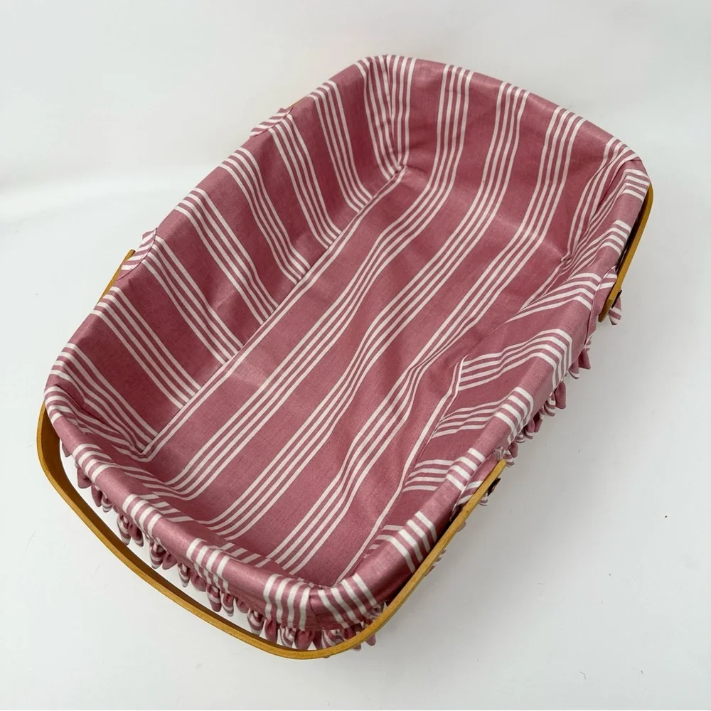 Vintage 1998 Longaberger Gather Handle Basket with Liner